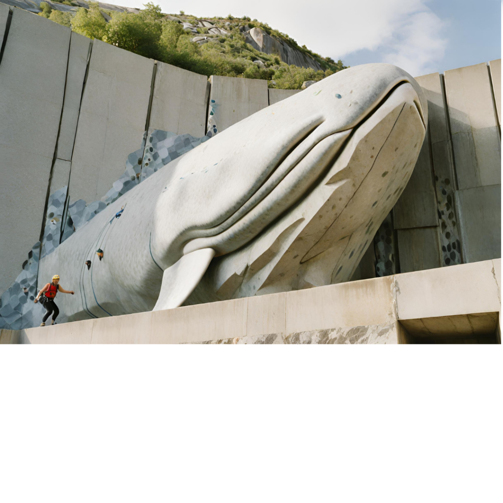 Mur escalade baleine